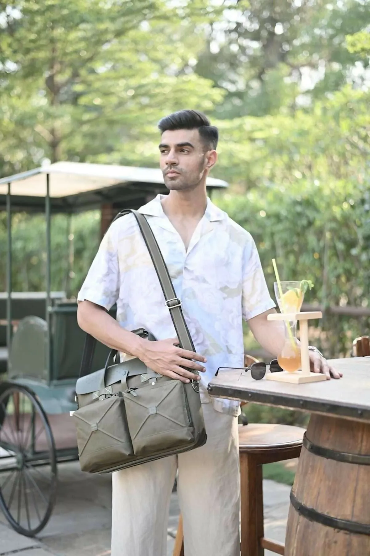 Forest Criss Cross Laptop Bag