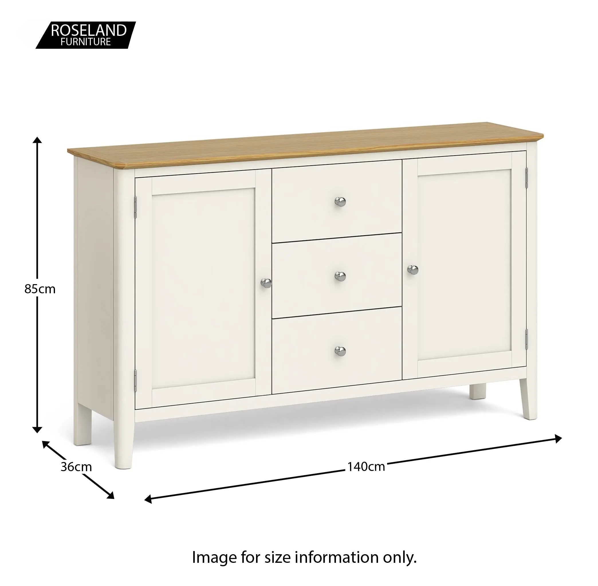 Free returns Windsor Sideboard Large 5-star rated Cream