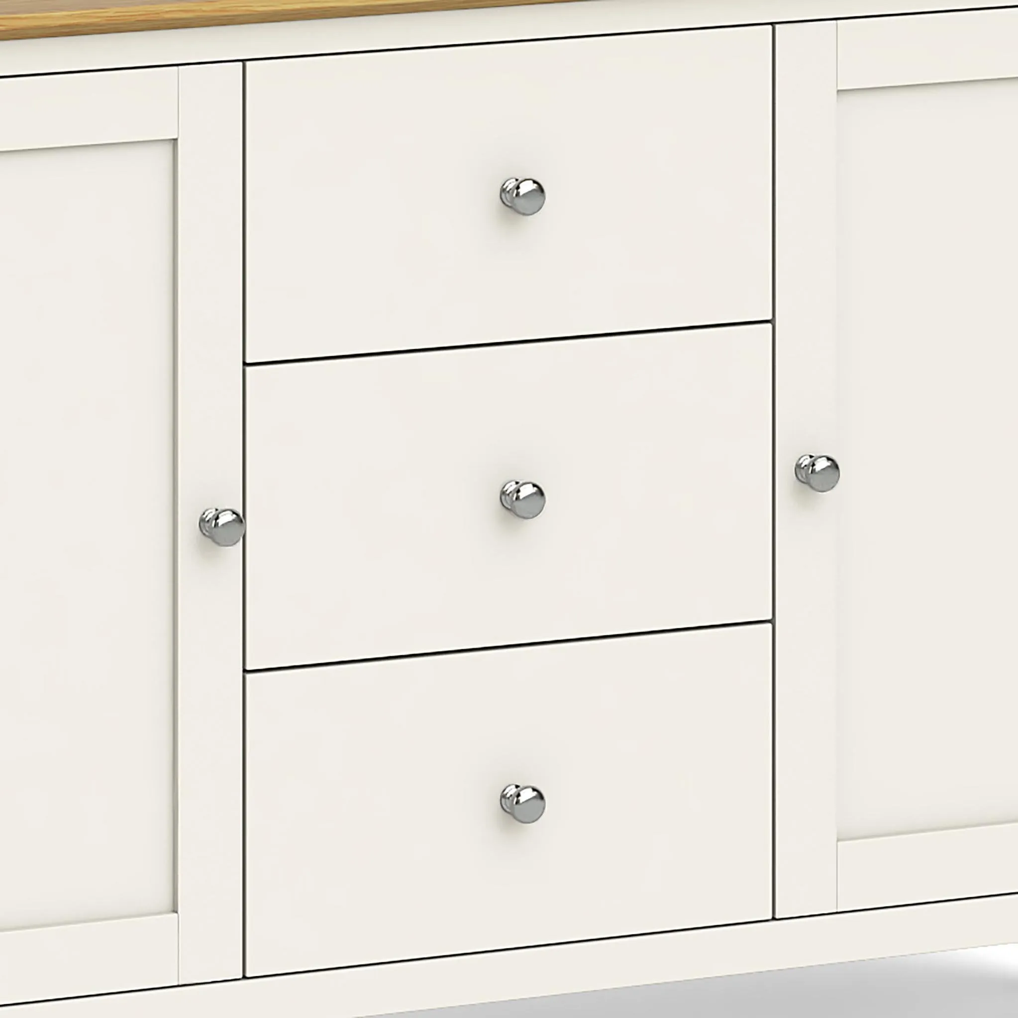 Free returns Windsor Sideboard Large 5-star rated Cream
