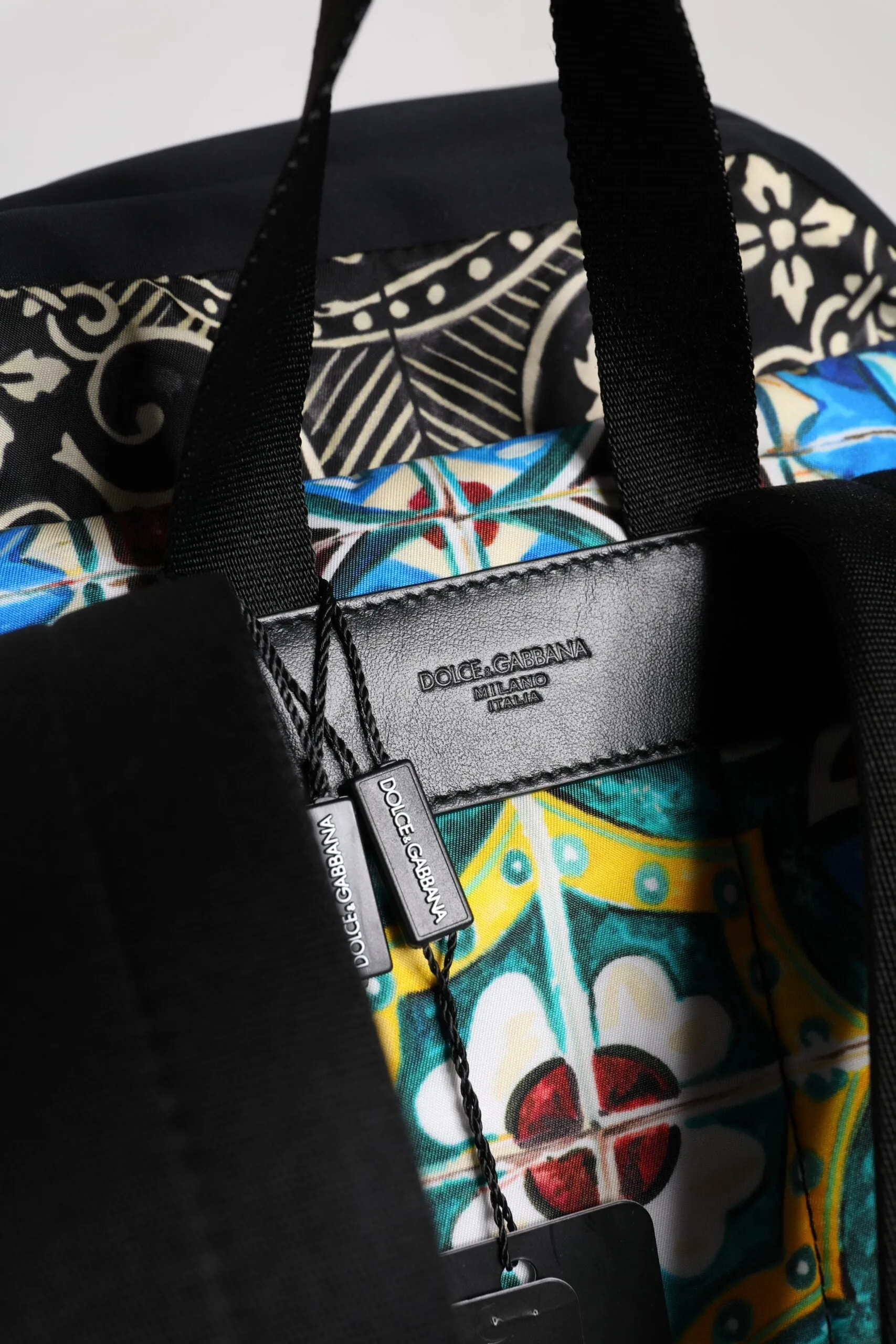 Fully integrated Multicolor Bag Seamless support Backpack Maiolica Gabbana Print Nylon & Dolce