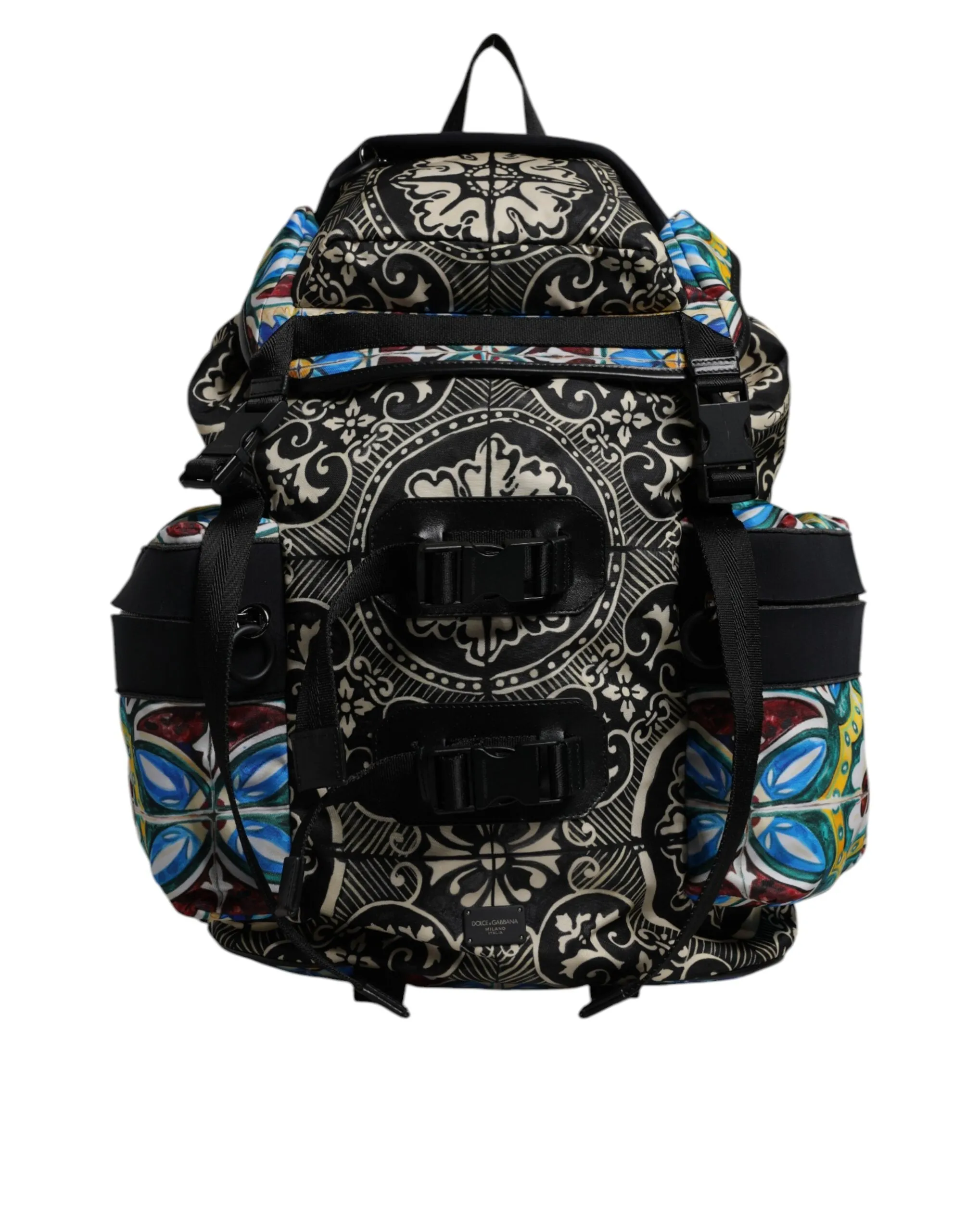Fully integrated Multicolor Bag Seamless support Backpack Maiolica Gabbana Print Nylon & Dolce