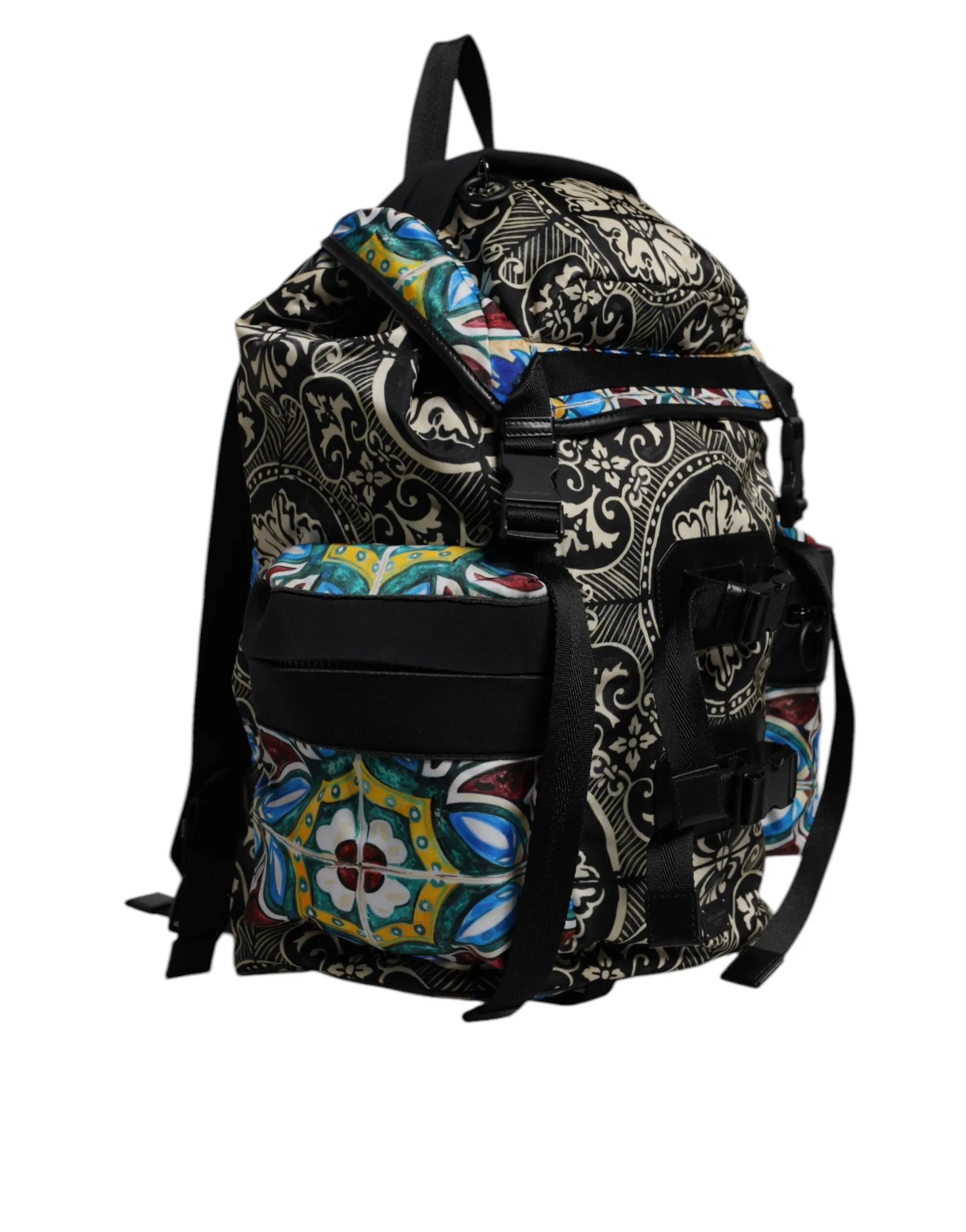 Fully integrated Multicolor Bag Seamless support Backpack Maiolica Gabbana Print Nylon & Dolce