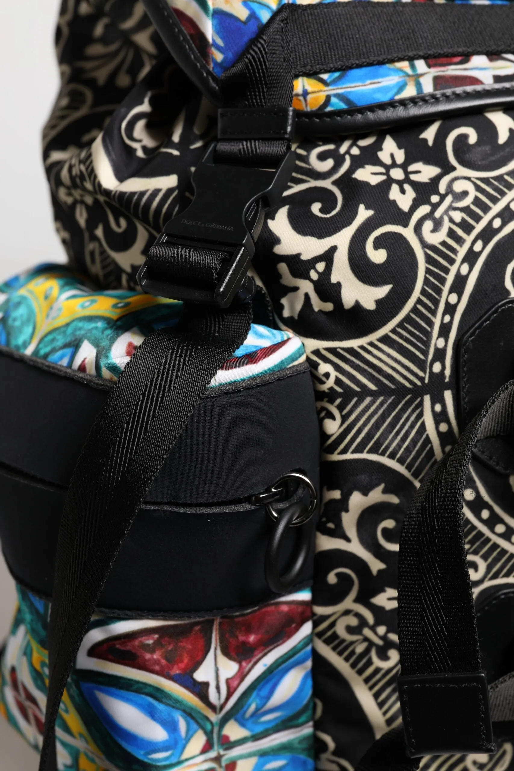Fully integrated Multicolor Bag Seamless support Backpack Maiolica Gabbana Print Nylon & Dolce