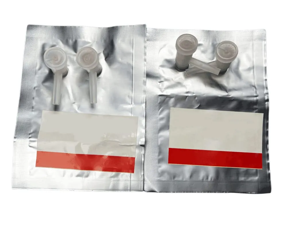 Gas Sampling Bags with Single/Double Valve, 30mL~500mL, PTFE Aluminum Foil Air Bag, Gas Collection and Storage Bag, Keep Gas Away from Light - 5Pcs (100ml, Single Valve)