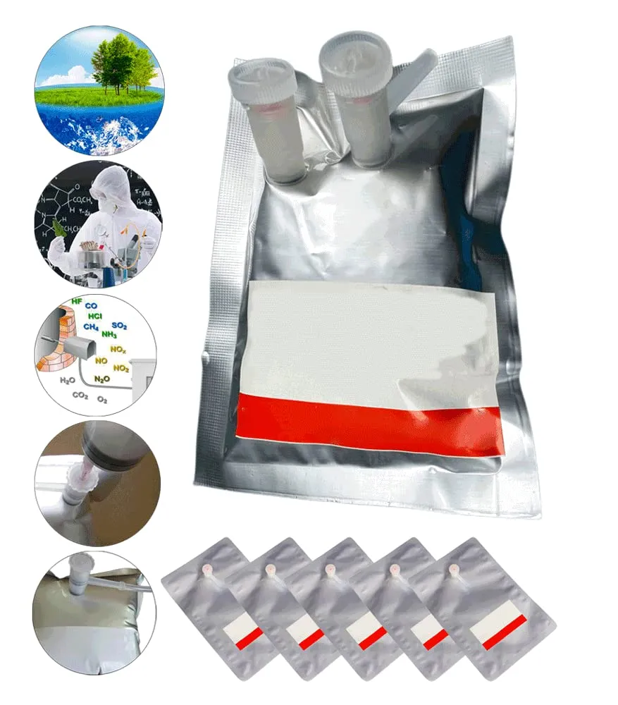 Gas Sampling Bags with Single/Double Valve, 30mL~500mL, PTFE Aluminum Foil Air Bag, Gas Collection and Storage Bag, Keep Gas Away from Light - 5Pcs (100ml, Single Valve)