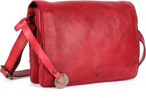Genuine Italian Leather Small Crossbody Sling Bag – Trendy Casual Office Bag with Adjustable Strap