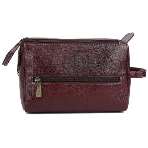Genuine Leather Unisex Toiletry Dopp Kitt