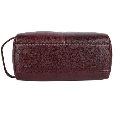 Genuine Leather Unisex Toiletry Dopp Kitt