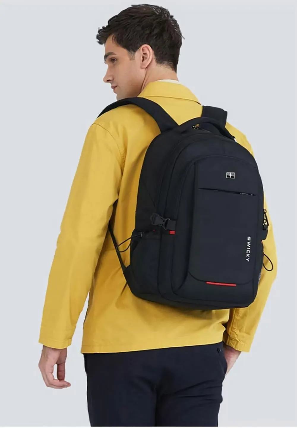 go-done 30L Oxford Cloth Backpack, women's and Men's Laptop Backpack, Travel Backpack, women's and Men's Refined Schoolbag, High-End Lightweight