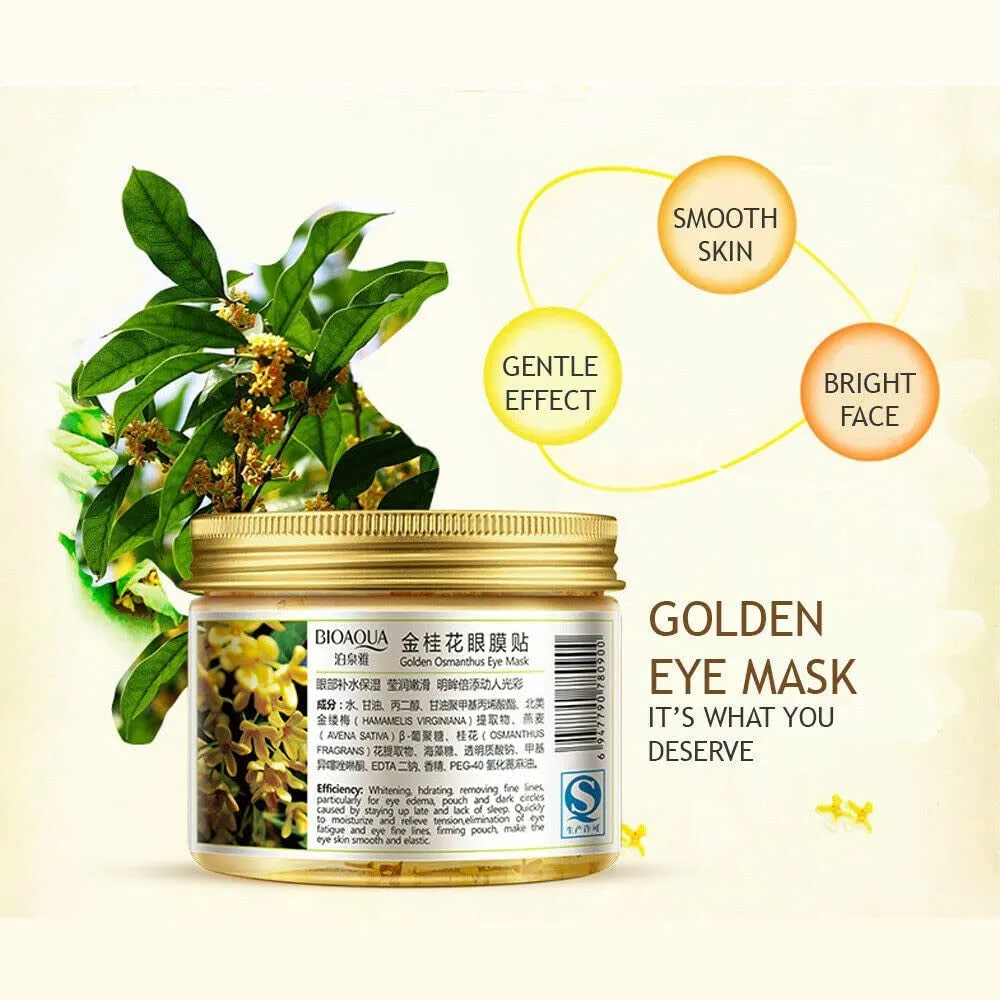 Gold Osmanthus Lemon Eye Mask 80 Pcs Women Collagen Gel Protein Nourishing