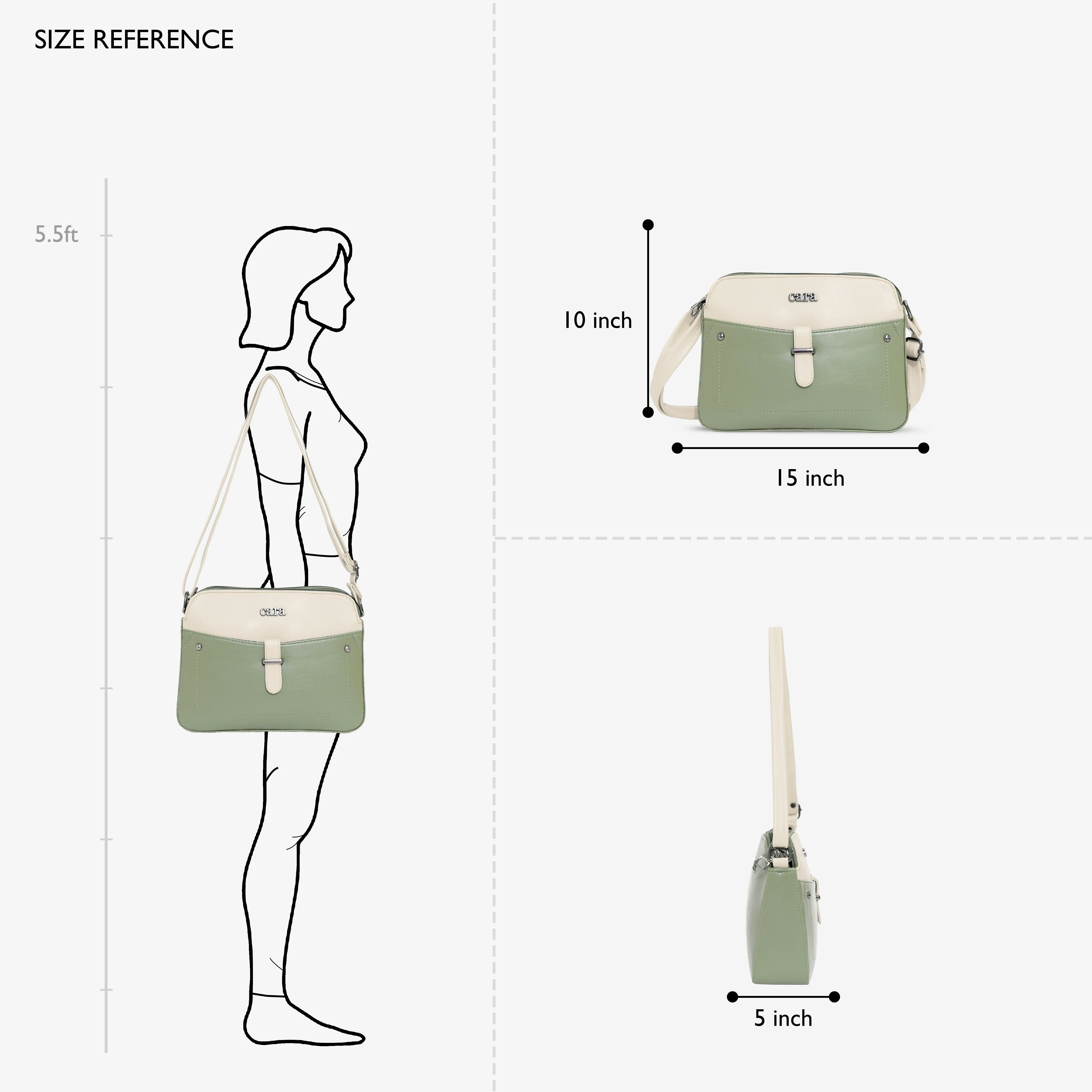 Green Chic Crossbody Charm  | Cara