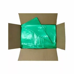 Green Refuse Sacks Strong Polythene Bin Liners Waste Rubbish Bags18"x29"x38 160G