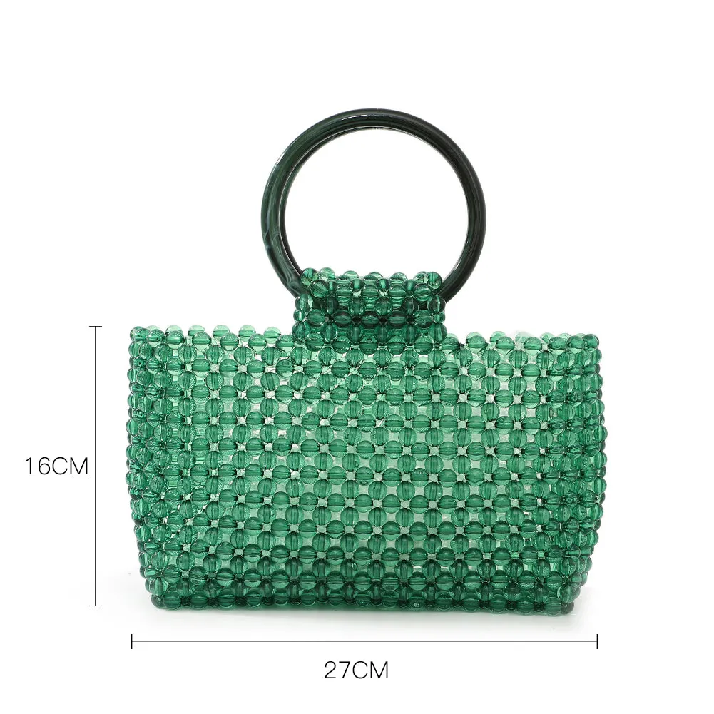 Green Transparent Tote