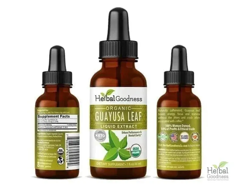 Guayusa Leaf Extract - Organic - Liquid - Energy, Focus & Alertness - Herbal Goodness