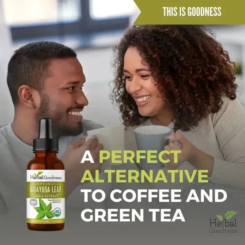 Guayusa Leaf Extract - Organic - Liquid - Energy, Focus & Alertness - Herbal Goodness