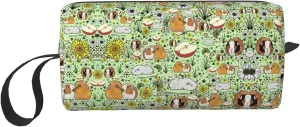 Guinea Pig print Cosmetic Makeup Bags Pouch with Zipper Makeup Bag Travel Cosmetic Bags,Travel Toiletry Case
