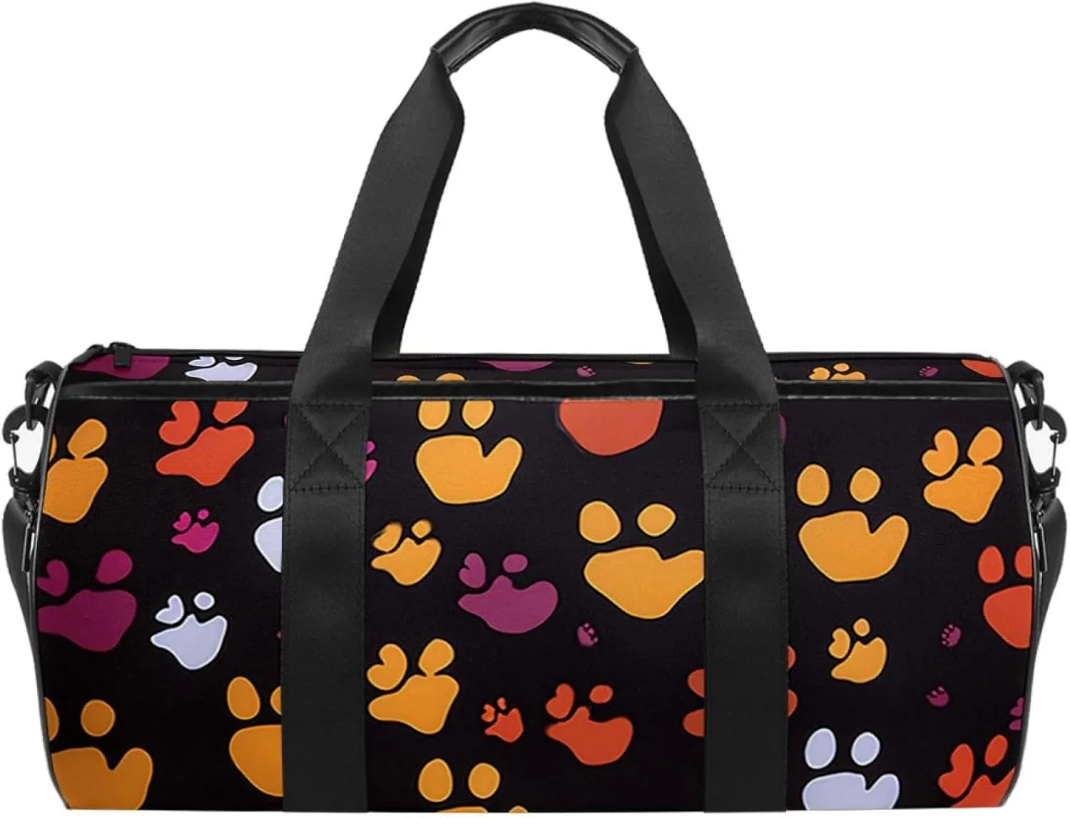 Gym Bags for Women,Duffle Bag for Travel,Bones and Paw Print,Gym Bag for Men
