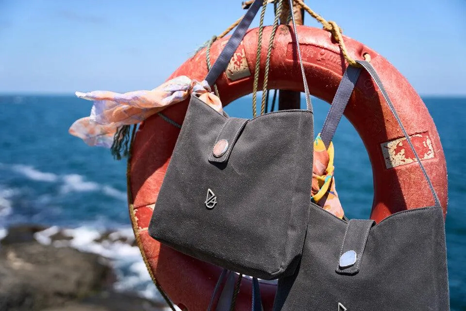 HARU Coal Grey - Baby Blue
