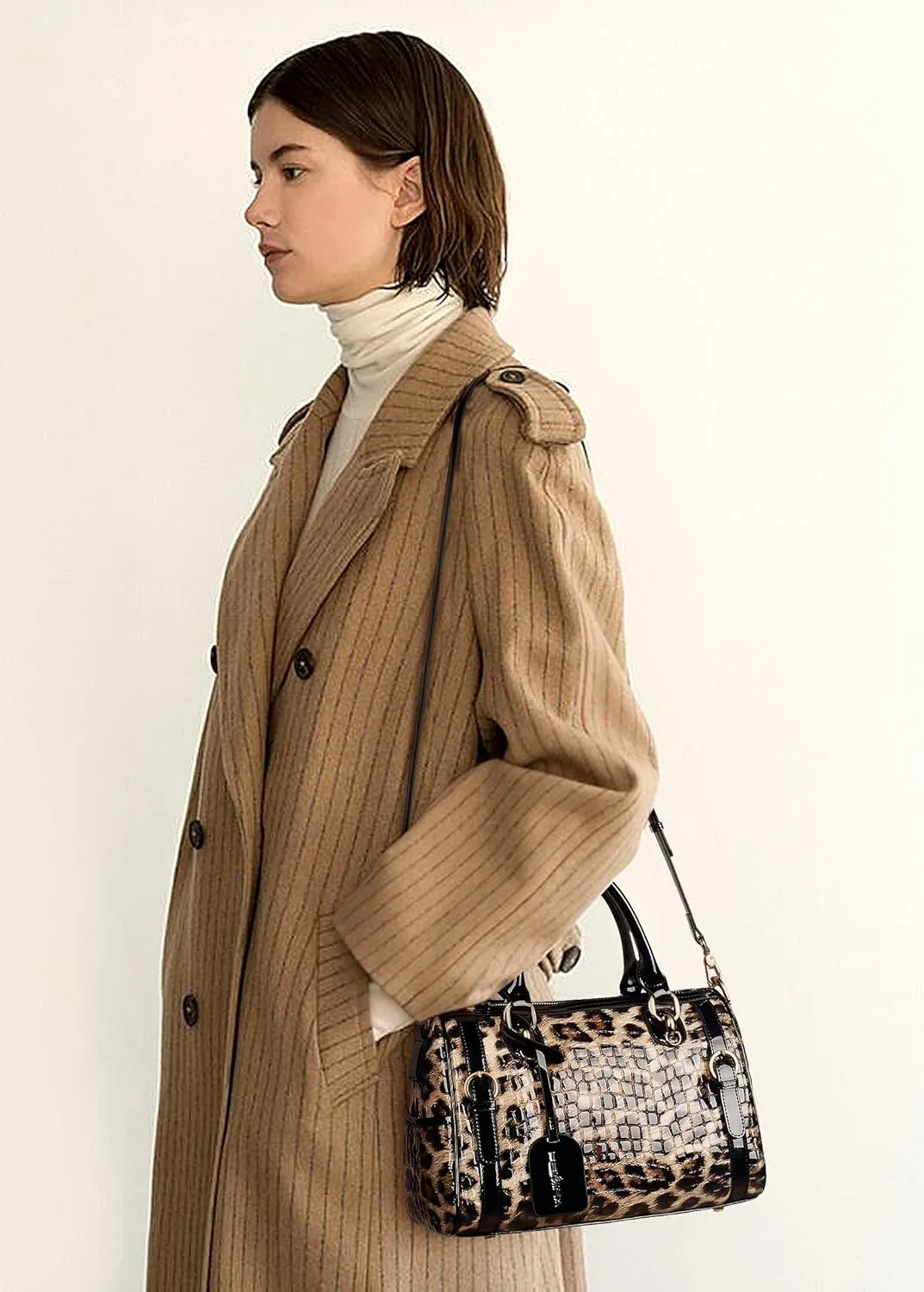 High-End Genuine Leather Shoulder Bag for Women, Stylish Handbag for Ladies, Refined Tote Purse, Crossbody Bag