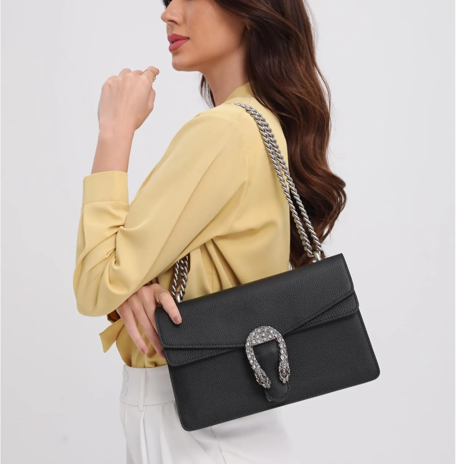 High-End Genuine Leather Shoulder Bag for Women, Stylish Handbag for Ladies, Refined Tote Purse, Crossbody Bag