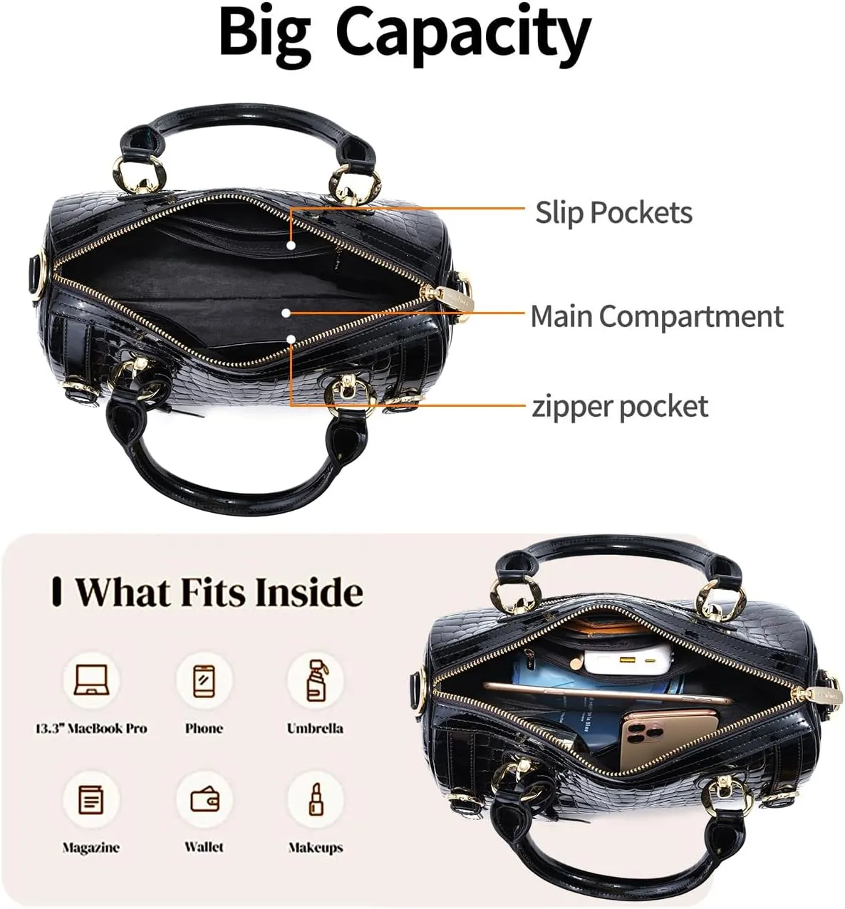 High-End Genuine Leather Shoulder Bag for Women, Stylish Handbag for Ladies, Refined Tote Purse, Crossbody Bag