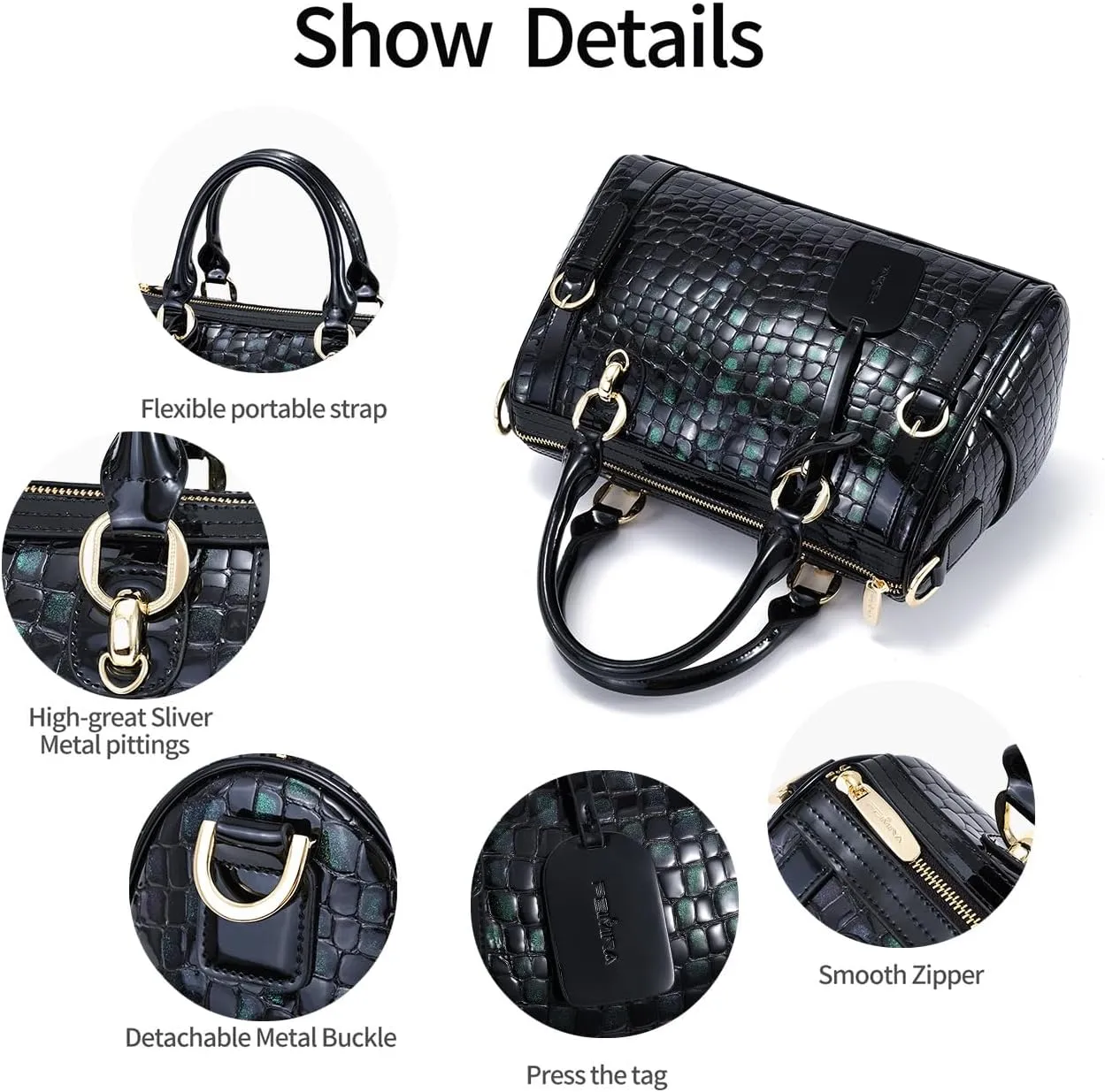 High-End Genuine Leather Shoulder Bag for Women, Stylish Handbag for Ladies, Refined Tote Purse, Crossbody Bag
