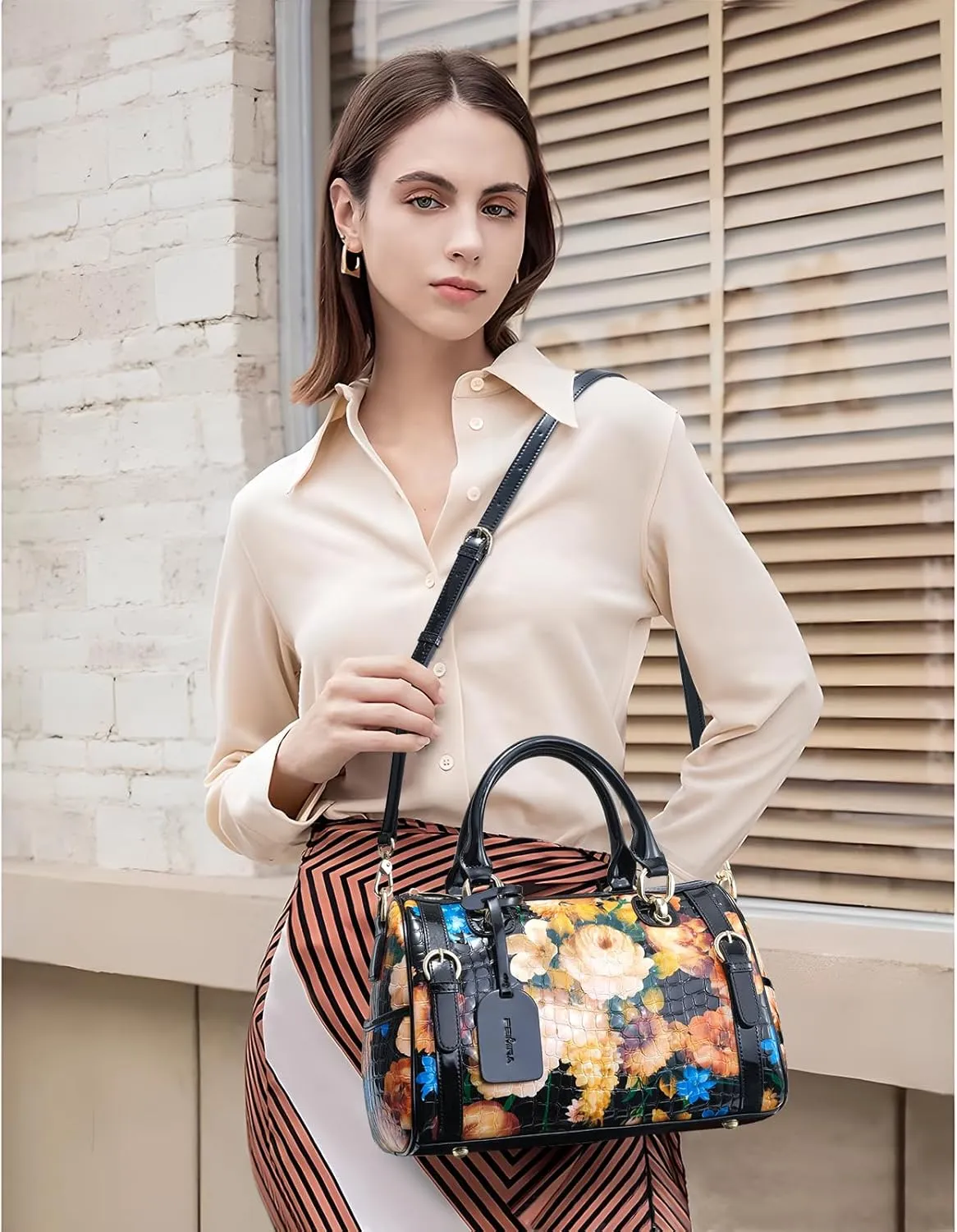 High-End Genuine Leather Shoulder Bag for Women, Stylish Handbag for Ladies, Refined Tote Purse, Crossbody Bag