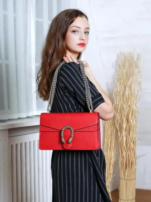 High-End Genuine Leather Shoulder Bag for Women, Stylish Handbag for Ladies, Refined Tote Purse, Crossbody Bag