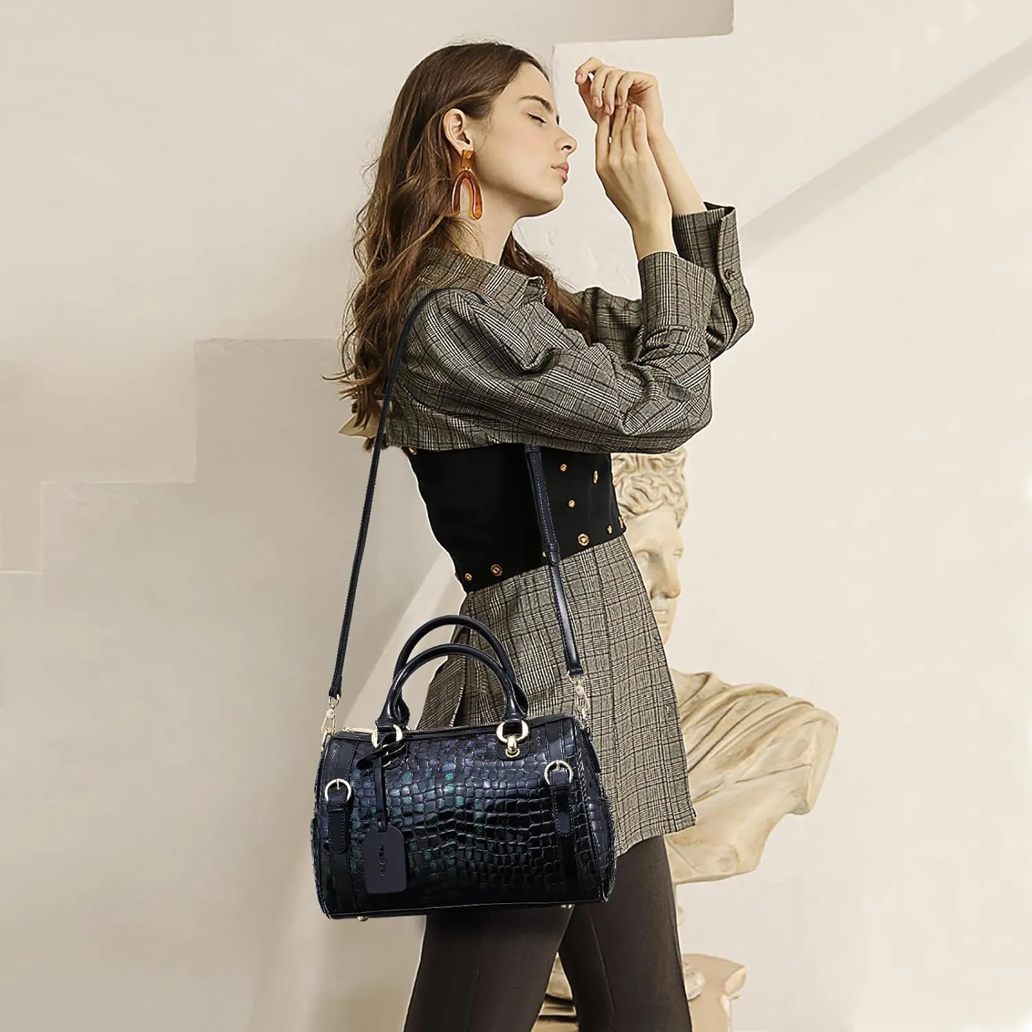 High-End Genuine Leather Shoulder Bag for Women, Stylish Handbag for Ladies, Refined Tote Purse, Crossbody Bag