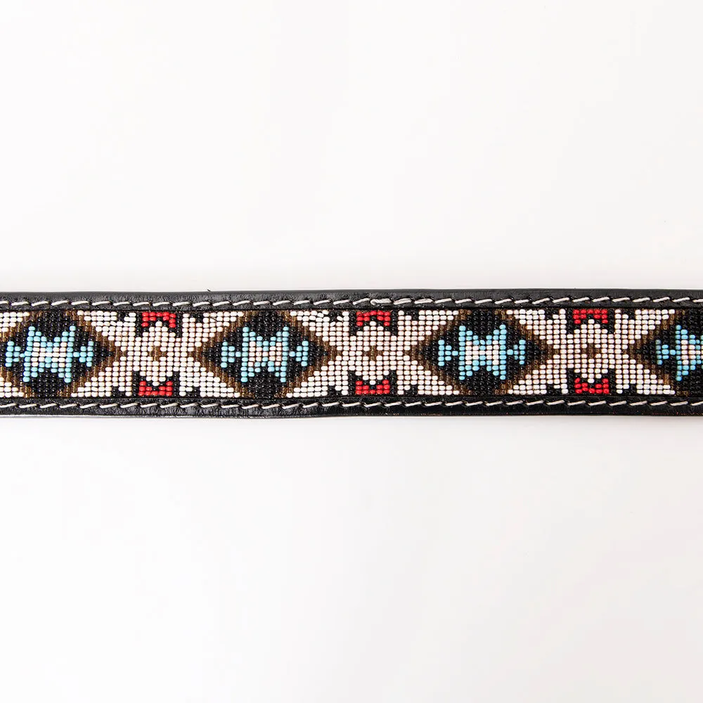 HILASON Western Genuine Leather Belt for Men Women Cowboy Cowgirl Handmade Unisex Full Grain Heavy Duty Tooled Beaded Belt