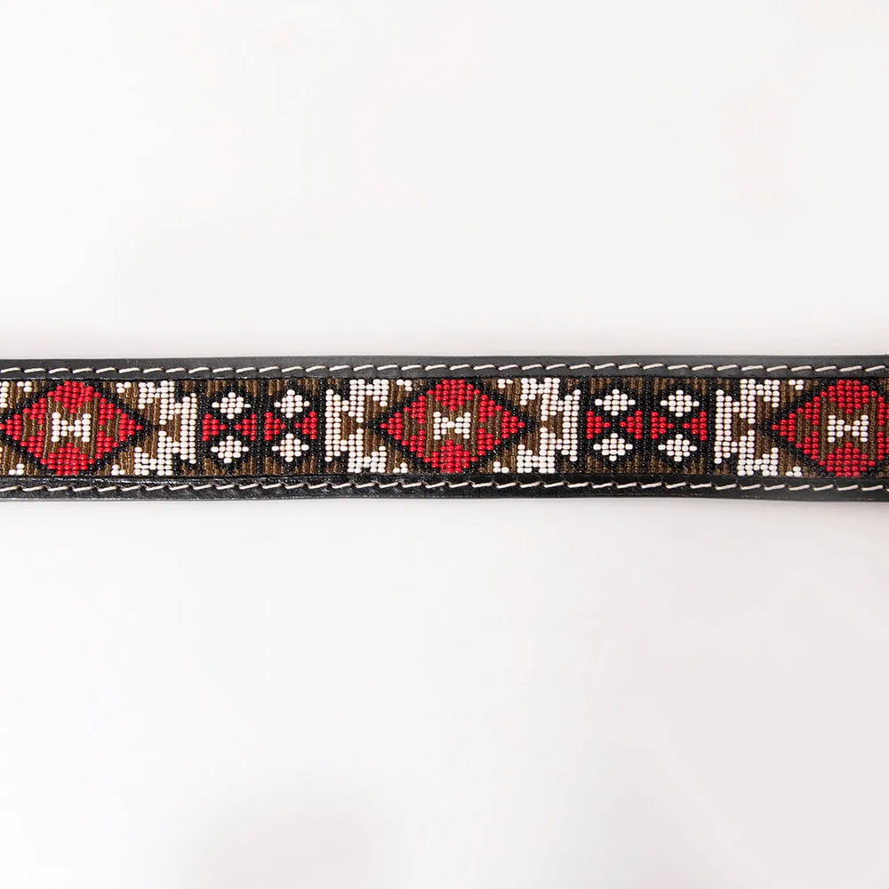 HILASON Western Genuine Leather Belt for Men Women Cowboy Cowgirl Handmade Unisex Full Grain Heavy Duty Tooled Beaded Belt
