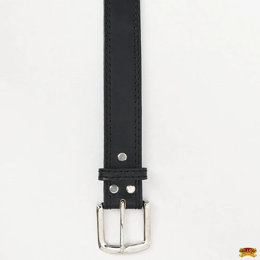 HILASON Western Genuine Leather Belt for Men Women Cowboy Cowgirl Handmade Unisex Full Grain Heavy Duty Tooled Belt for Jeans