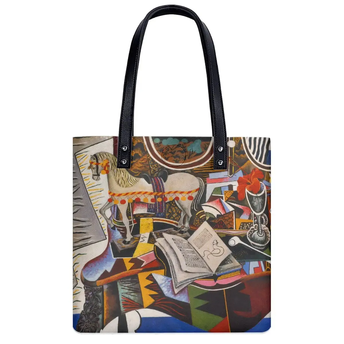 Horse, Pipe and Red Flower by Joan Miró Shoulder Bag