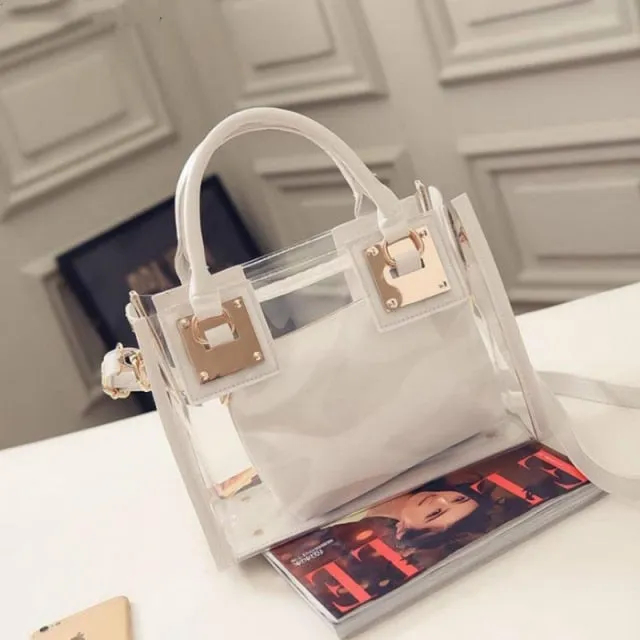 houlder Bag Clear Jelly Transparent Handbag
