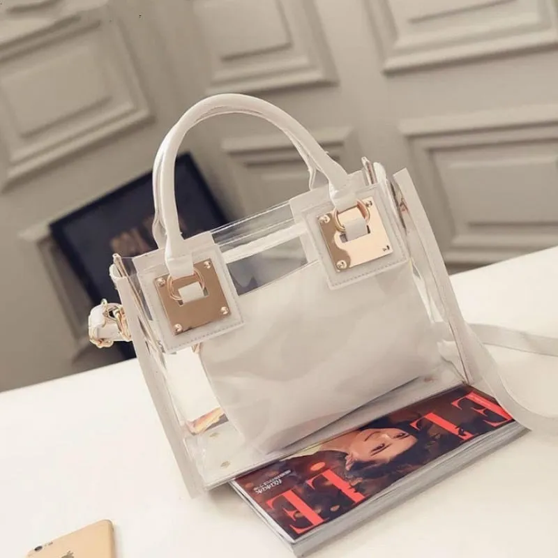 houlder Bag Clear Jelly Transparent Handbag