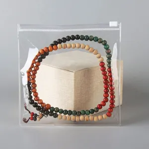 HSLFUAI 50PCS Transparent Zip Lock PVC Bags | Jewelry Bags Clear Plastic Transparent With Zipper Closure, Small Plastic Bags For Jewelry (5.11*5.11 inch)