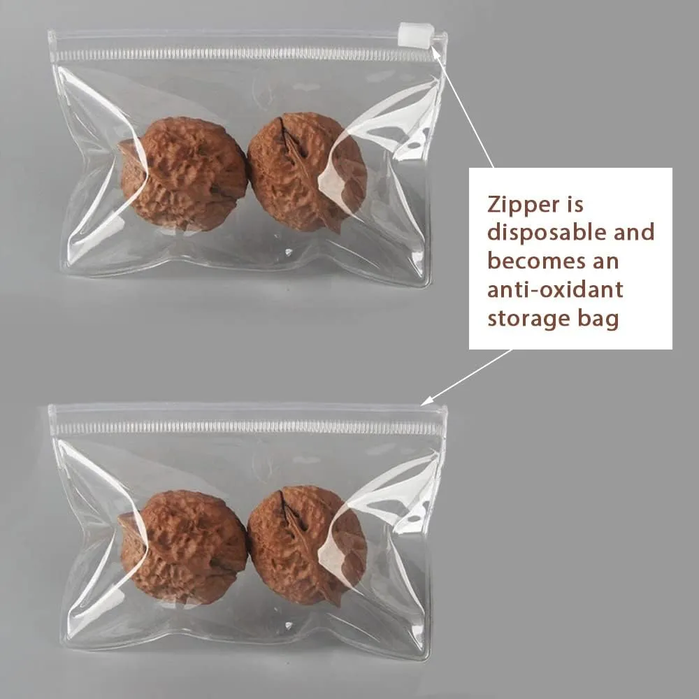 HSLFUAI 50PCS Transparent Zip Lock PVC Bags | Jewelry Bags Clear Plastic Transparent With Zipper Closure, Small Plastic Bags For Jewelry (5.11*5.11 inch)