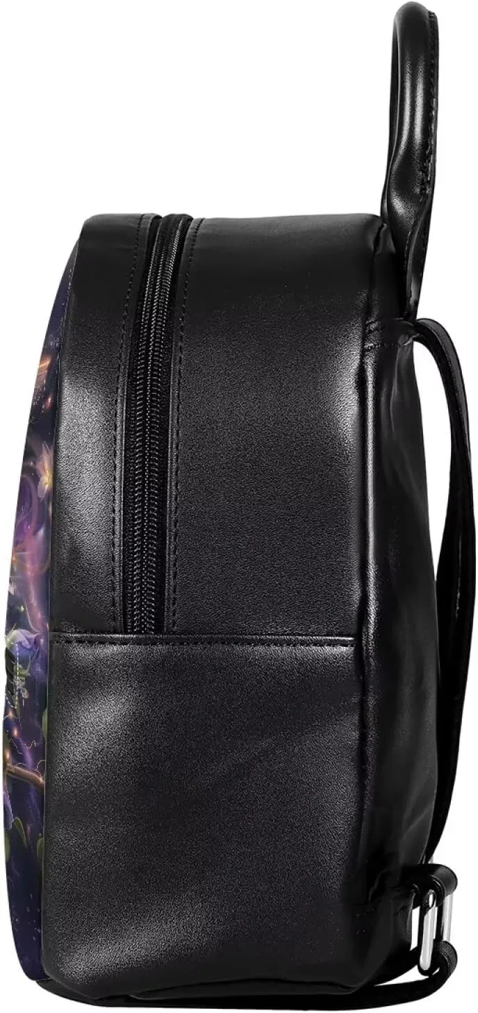 Hummingbird Mini Backpack for Women Casual Daypack Purse Leather Lightweight Small College School Bag Teen Girls Satchel Shoulder Bags with Adjustable Straps and Front Pocket
