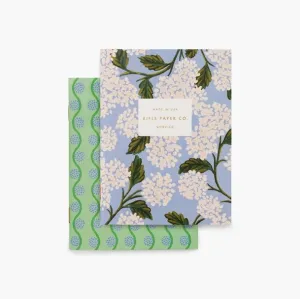 Hydrangea Pocket Notebooks (Pair of 2)