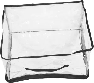 IMIKEYA Versatile Clear PVC Storage Bag with Handle Large Capacity Organizer for Easy Identification and Portable Design for Playdates and Travel