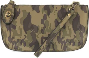 Joy Susan Crossbody Wristlet Clutch: Camo Print