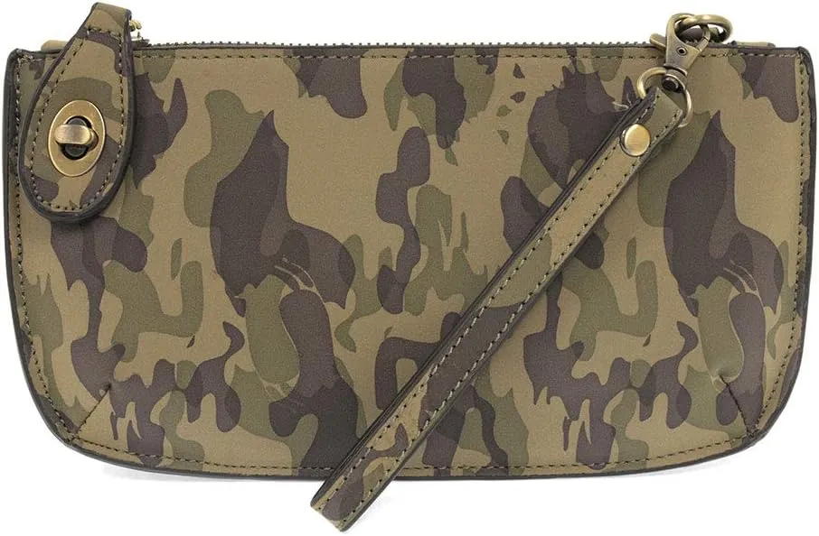 Joy Susan Crossbody Wristlet Clutch: Camo Print