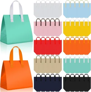 Kacctyen 50 Pcs Insulated Take Away Bags Bulk Thermal Insulation Food for Coffee Milk Tea Pizza Hot Cold Food Delivery Cooler Bag for Catering Restaurant Grocery Picnic, 9.5" x 9.5" x 6"(Multicolor)