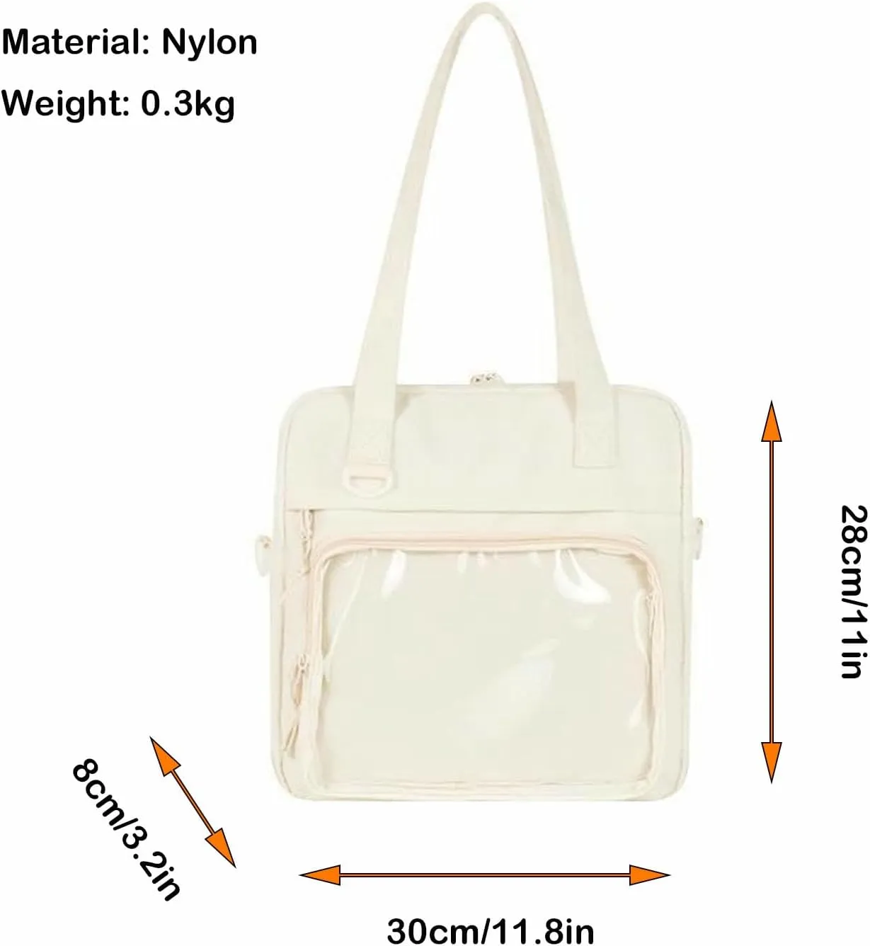 Kawaii Crossbody Shoulder Bags for Women Ita Messenger Bag Cute Transparent Ita Bag Sling Bag Japanese Anime Style Clear Bags