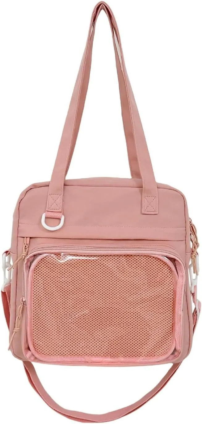 Kawaii Crossbody Shoulder Bags for Women Ita Messenger Bag Cute Transparent Ita Bag Sling Bag Japanese Anime Style Clear Bags