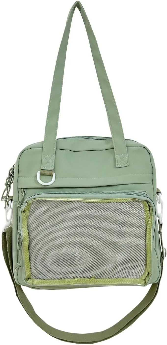 Kawaii Crossbody Shoulder Bags for Women Ita Messenger Bag Cute Transparent Ita Bag Sling Bag Japanese Anime Style Clear Bags
