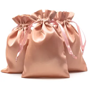 Knitial Brand Rose Gold Satin Bags Set of 50