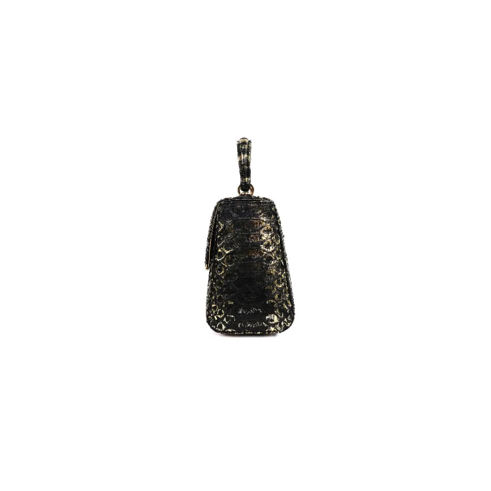 Kyra  Luna Square Bag Black Rain Gold Basic