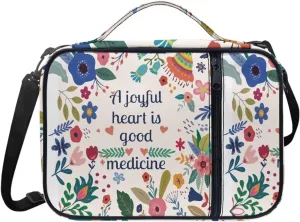 Large Bible Bag Bible Case for Women Bible Cover Case Bible Covers with Shoulder Strap Church Bag Christian Print