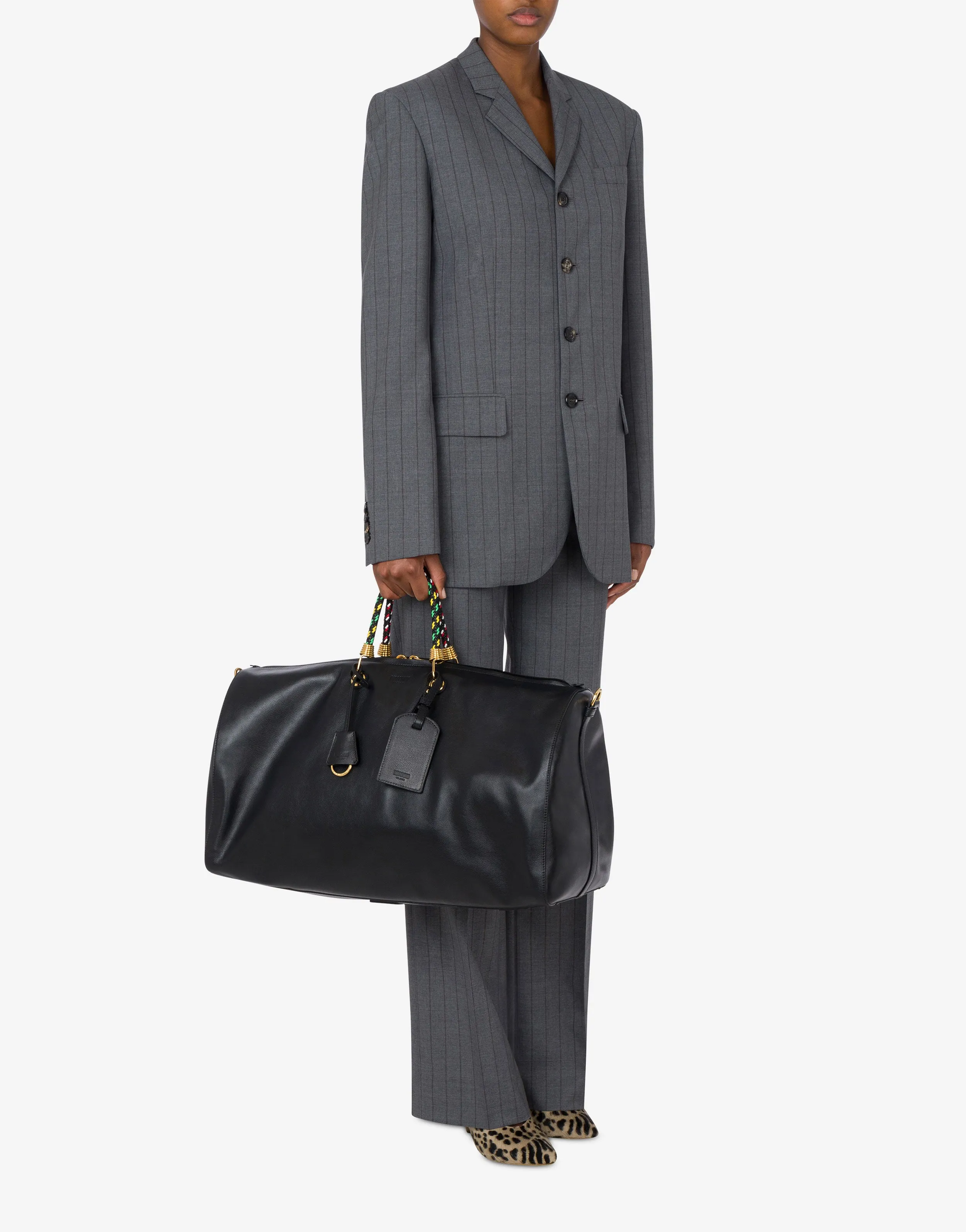 Large Braided Cord Boston Bag
